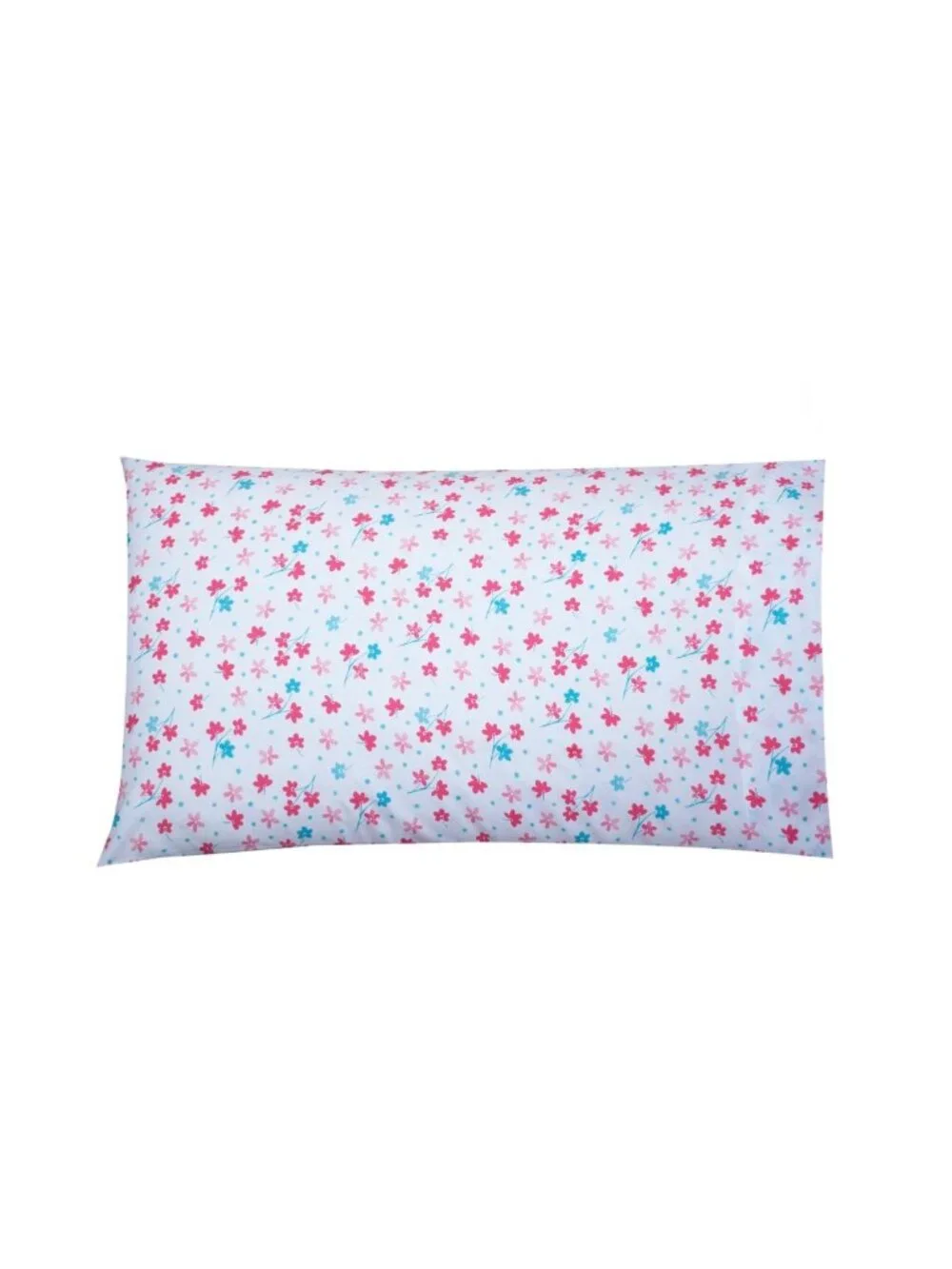 Kids White Floral Print Bedding Sheets, Full